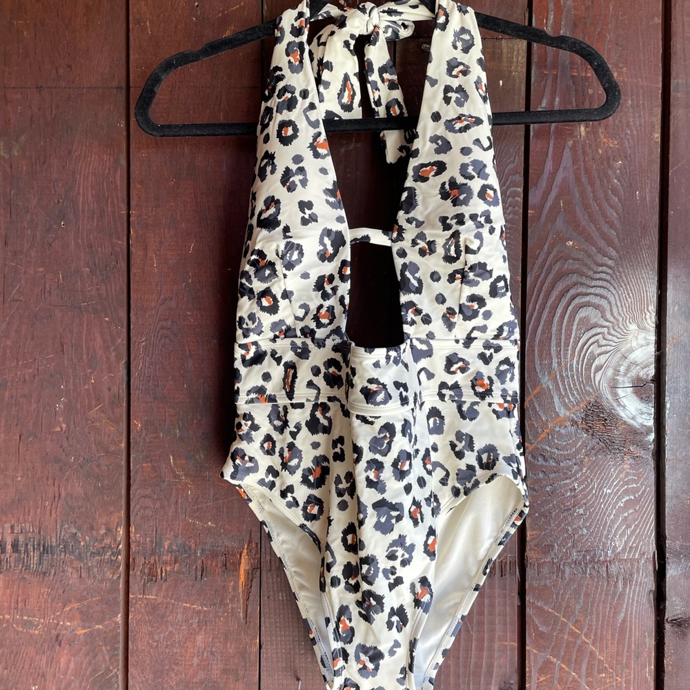 NWT animal print one piece swim